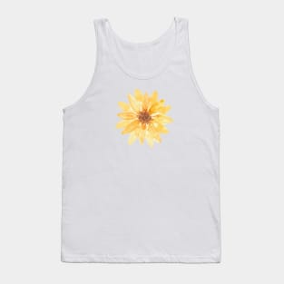 Yellow watercolor sunflower Tank Top